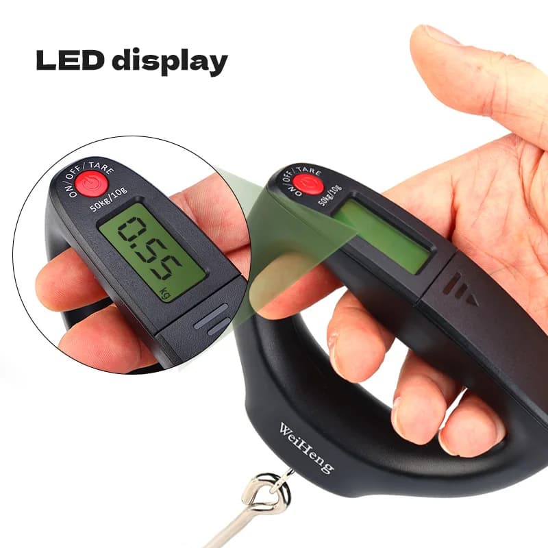 Balance portative manuelle WEIHE A24 pour pêche aux leurres pesée multi-scènes précise portable