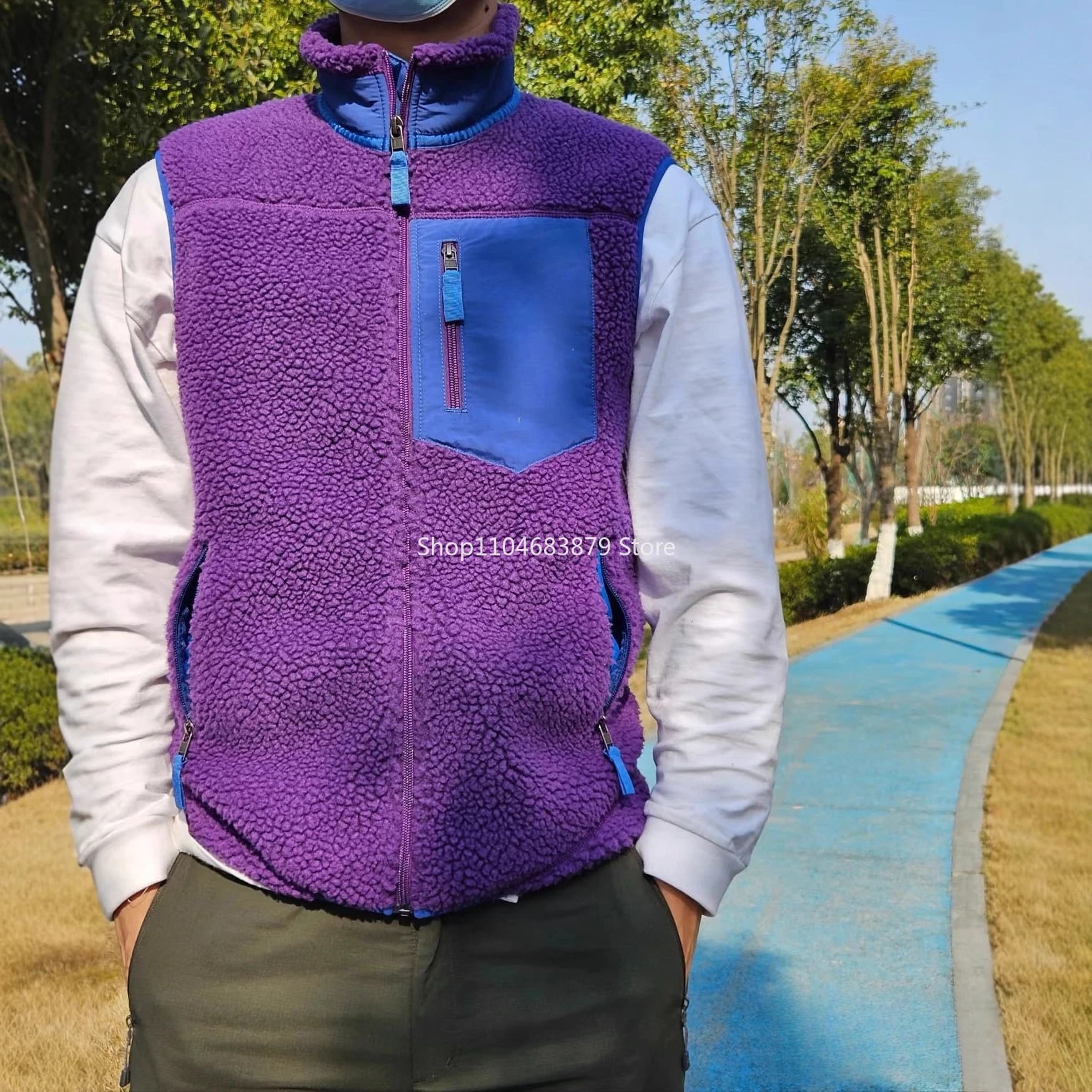 Gilet velours côtelé tendance pour pêche automne-hiver - Veste légère chaude origine chinoise homme