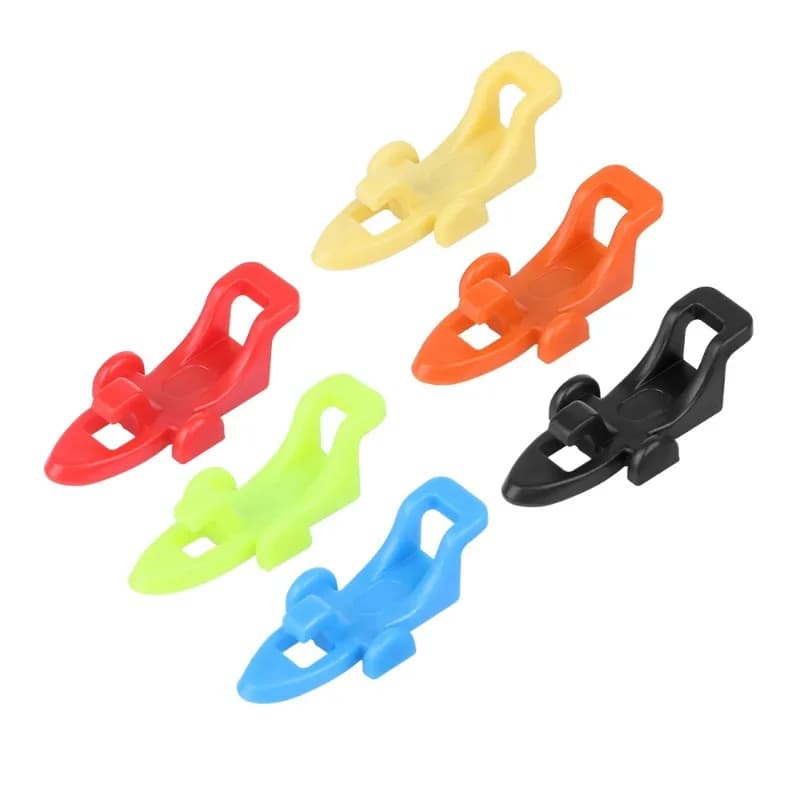 Support de leurres pour canne à pêche - Porte-leurres plastique avec crochet pour cuillers et leurres souples