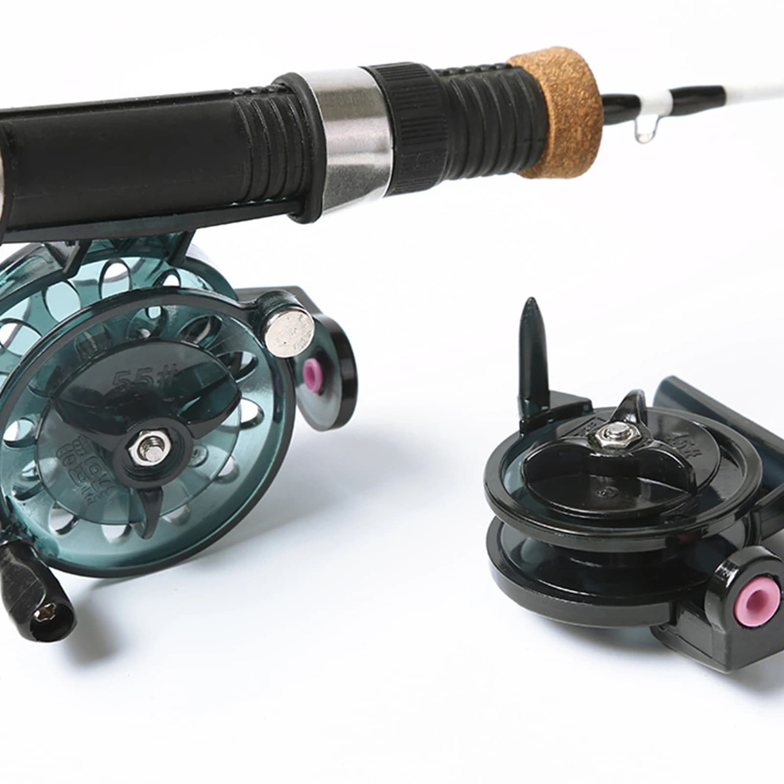 Moulinet pêche glace spinning 45# 55# casting spinner pour pêche hivernale