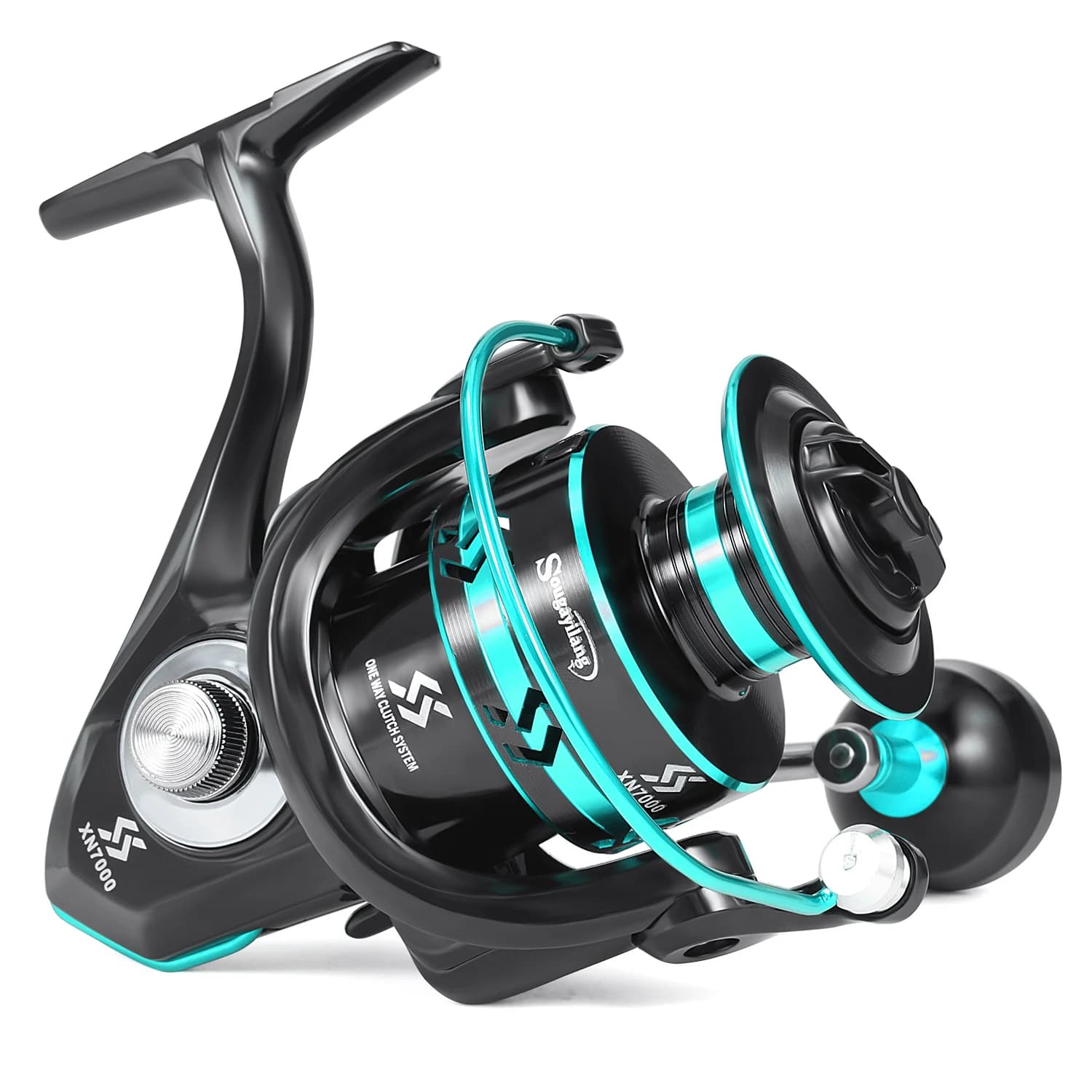 Moulinet spinning Sougayilang 2000-7000 12+1BB aluminium max drag 16kg avec ligne offerte