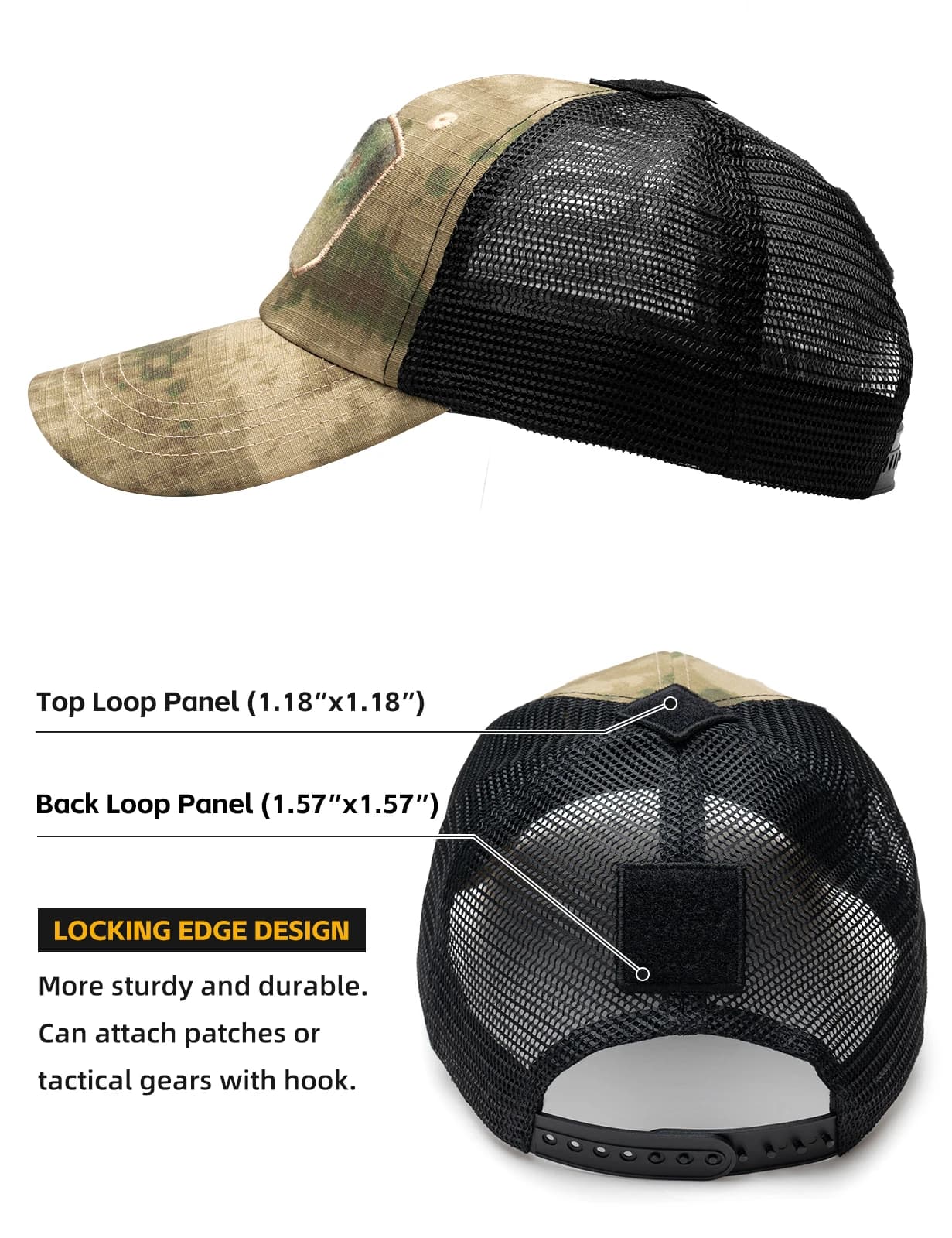 Casquette tactique IDOGEAR mesh unisexe visière pêche randonnée été protection solaire