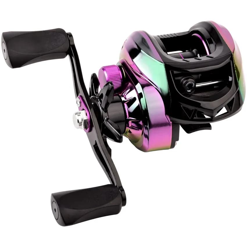 Moulinet de pêche casting tout métal 18+1 roulements frein 10kg ratio 7.2:1 pour lancer précis