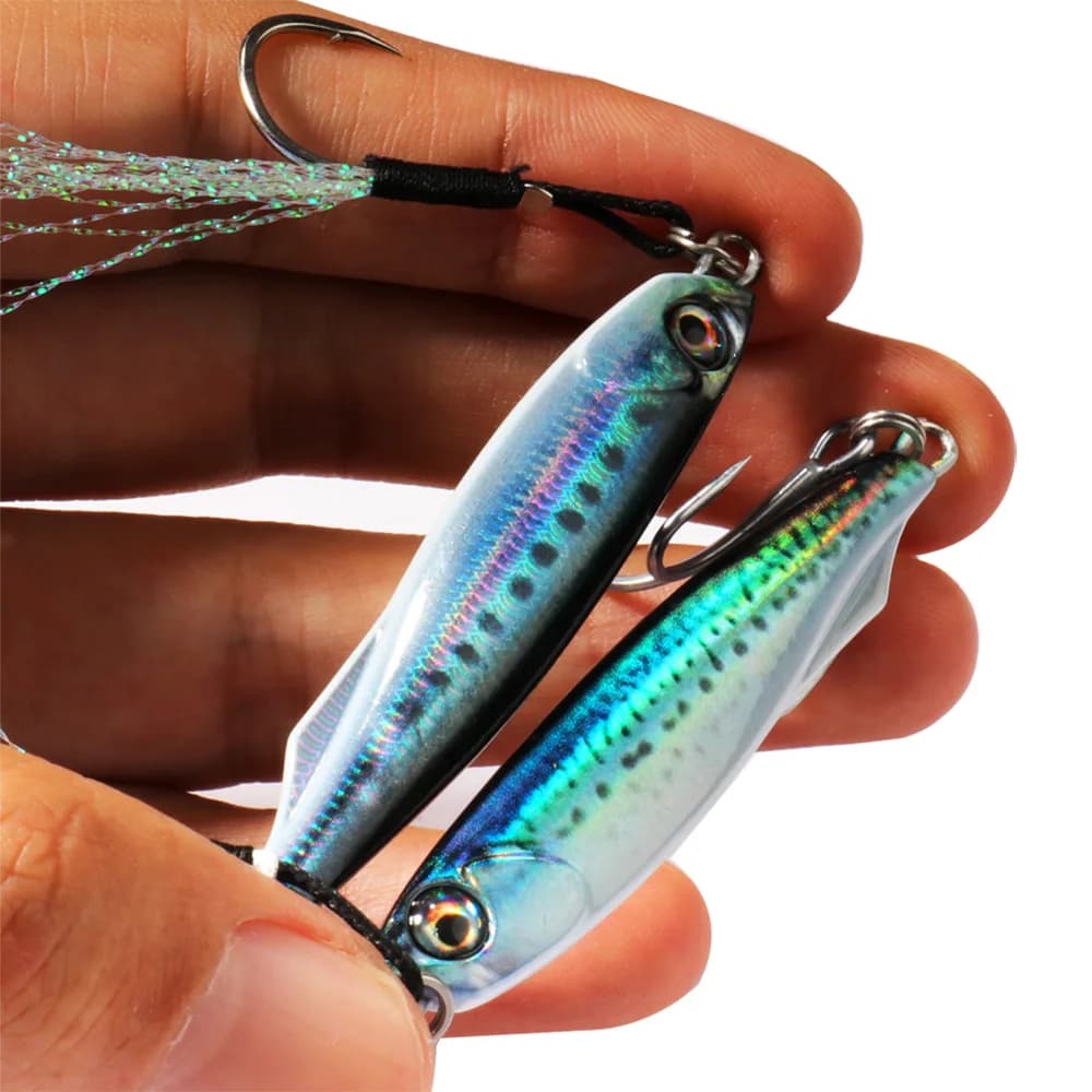 Leurre métal spinner spoon 10-40g 3D eye pêche spinning leurre tournant carnassiers eau douce mer