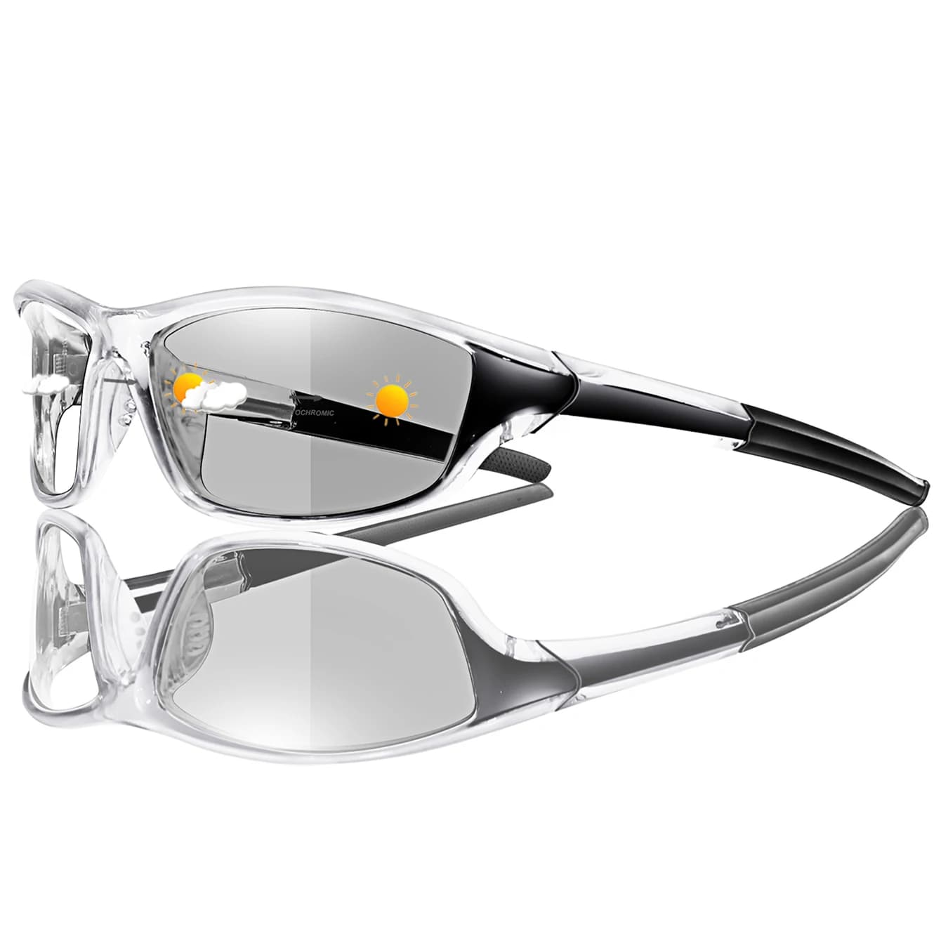 Lunettes photochromiques vélo pêche unisexe - confort MTB running cyclisme outdoor