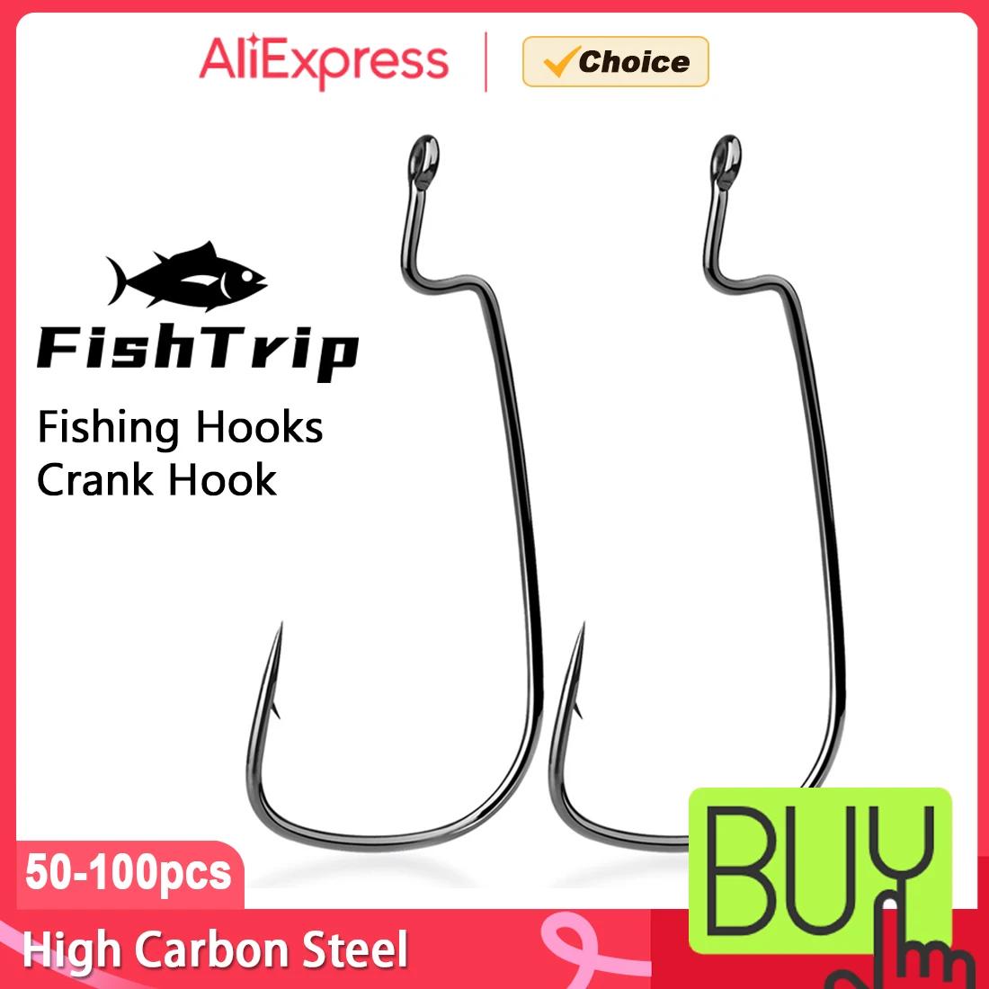 20 hameçons offset supercontinent à grand anneau - acier carbone pour crankbaits et leurres
