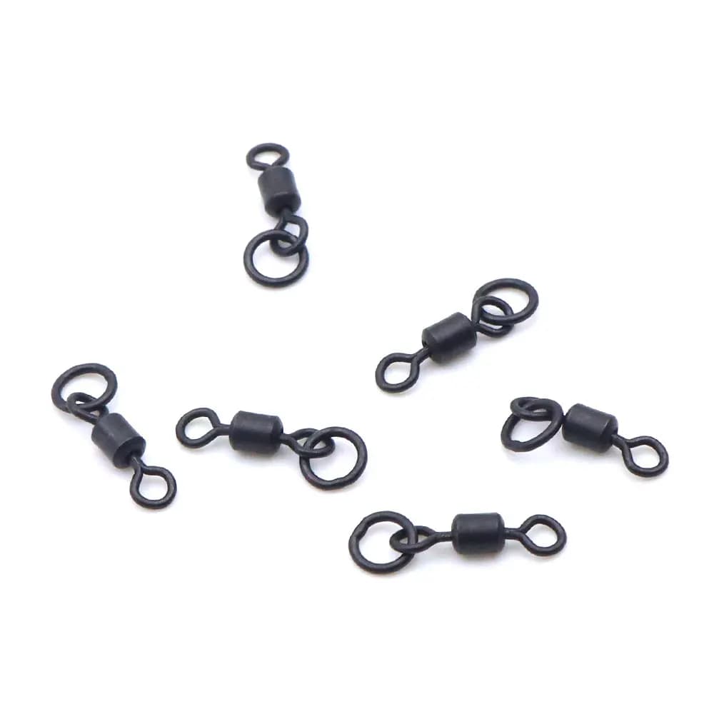 Émerillons anneau ronde 20 pièces pour montages hair rig carpe - accessoires pêche bouillettes pop-up