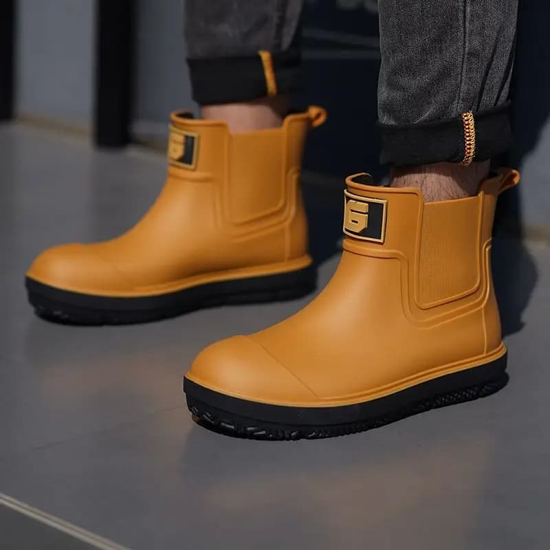 Bottes de pêche imperméables fourrées homme pour hiver avec doublure polaire chaude