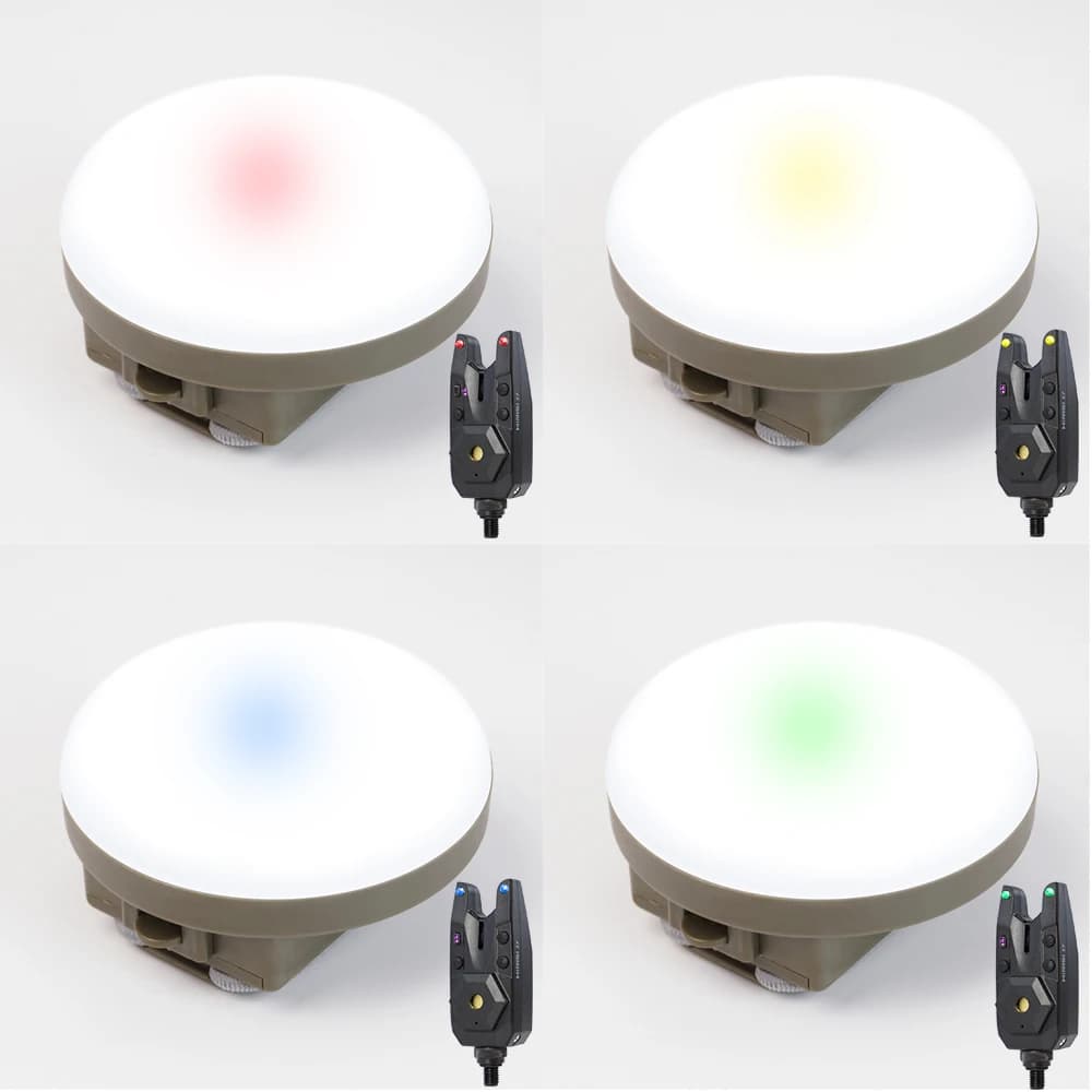 Système d'alarme de touche sans fil Hirisi S7 pour pêche de nuit avec lumière camping 120m portée