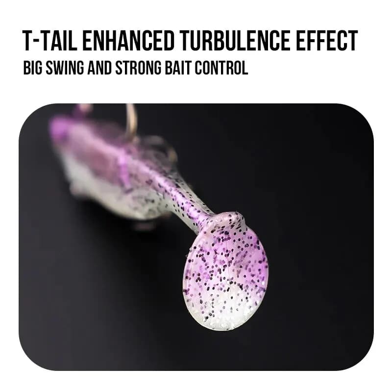Leurres TAIYU tête plombée 21g avec queue silicone - Cuillers et wobblers pour truite brochet black bass