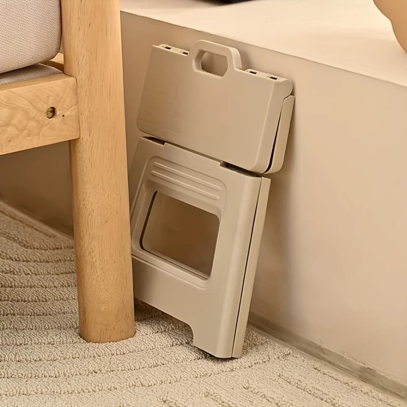 Tabouret pliant portable 1 pièce en plastique durable pour voyages et pêche d'aventure