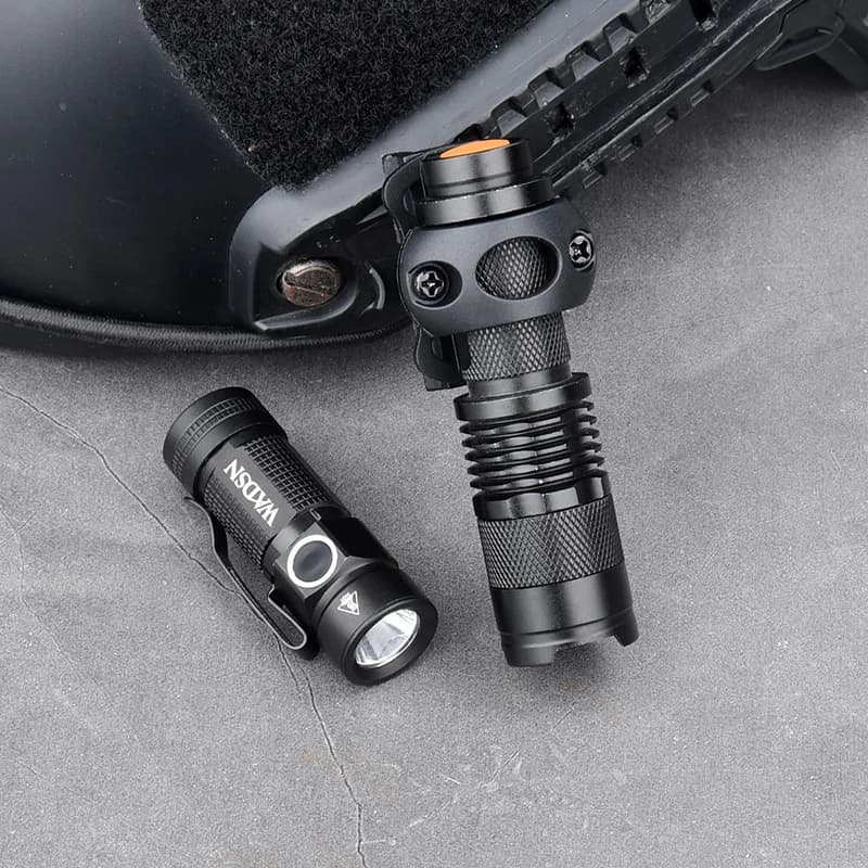 Lampe tactique casque LED fit FAST rail 20mm pêche nocturne éclairage puissant airsoft