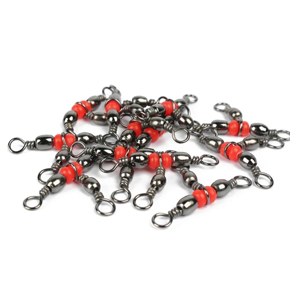 20 connecteurs triple pêche à 3 voies : émerillons croisés barillet pour montages de pêche et accessoires