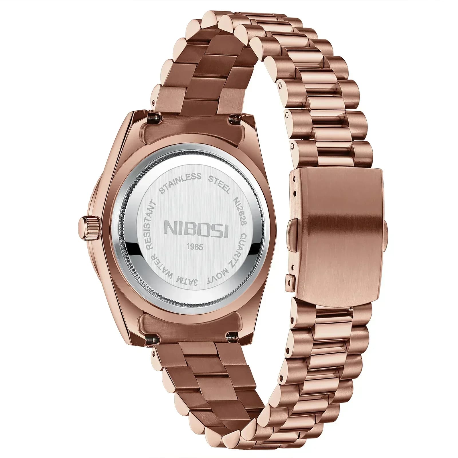 Montre homme NIBOSI luxe quartz Miyota - Montre bracelet acier étanche date jour reloj hombre