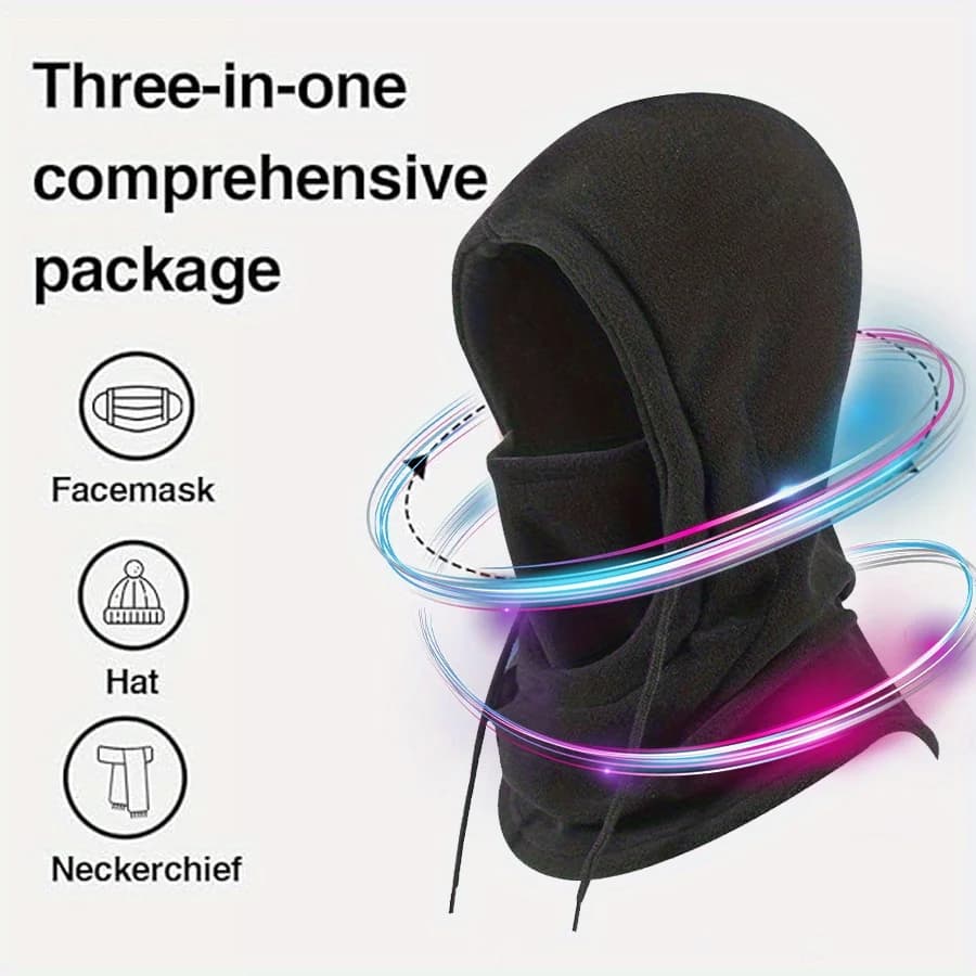 Cagoule hiver pêche ski vélo masque facial coupe-vent thermique cadeau Noël