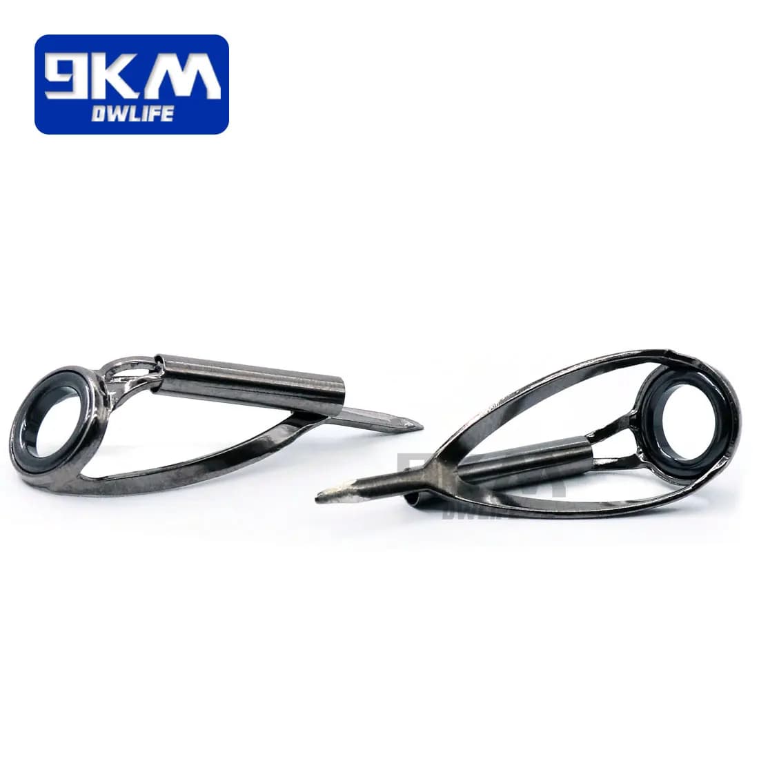 Kit réparation anneaux canne pêche 3 pièces céramique acier inoxydable 1.8-3.2mm pour montage