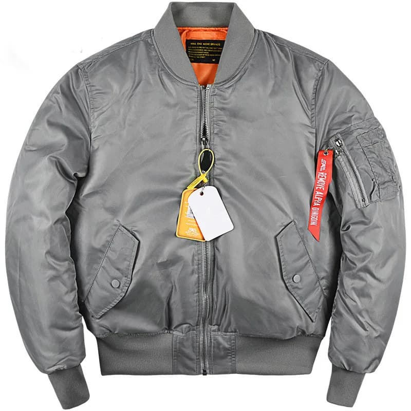 Veste MA1 bomber pour pêche hivernale - Ouate épaisse - Automne hiver - Homme