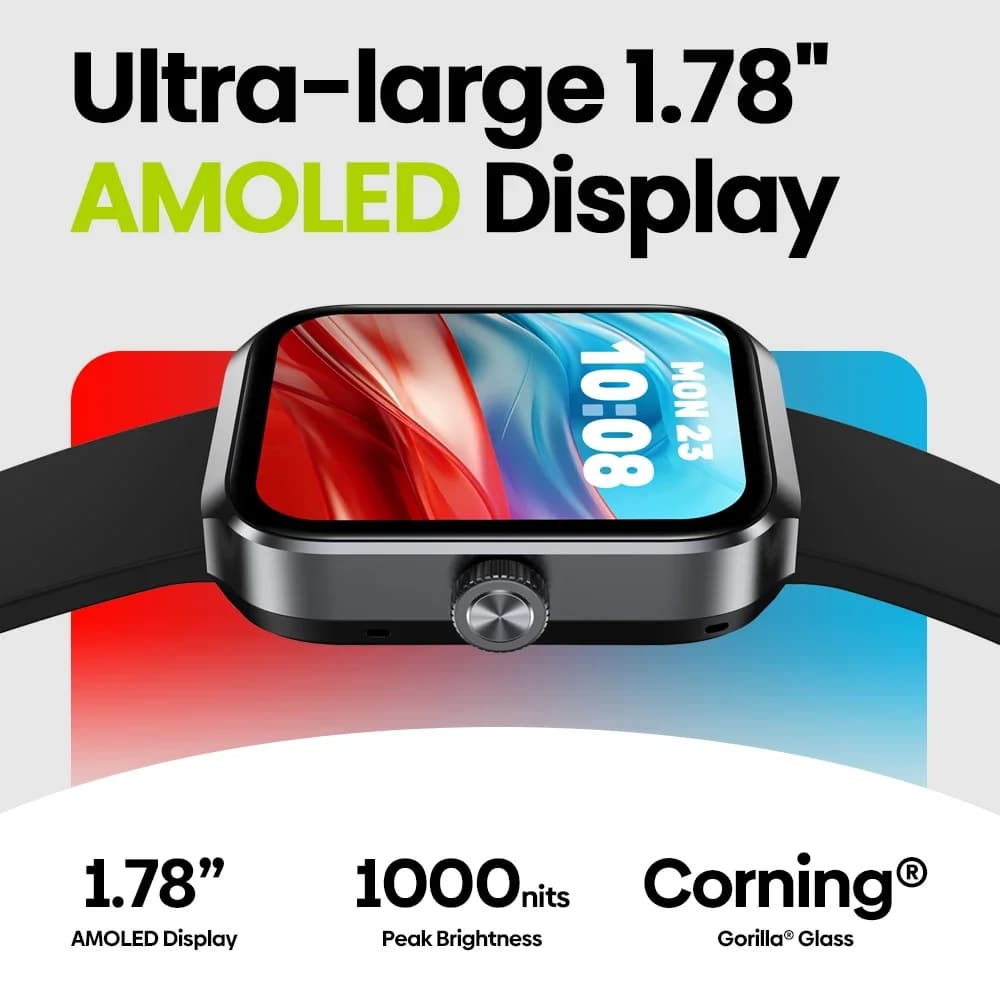 Zeblaze Beyond 3 Plus smartwatch GPS écran AMOLED 1.78" Amazon Alexa intégré appels téléphoniques étanche 3ATM