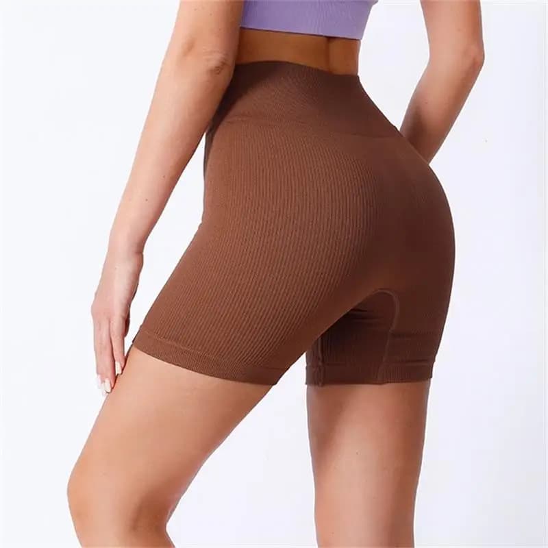 Legging de yoga femme haute taille effet gainant - Texture côtelée et coupe ajustée pour le sport