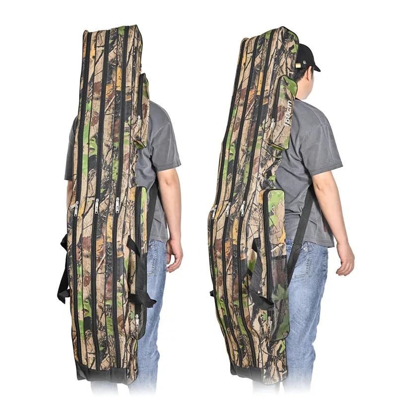 Sac mer grande capacité 1.2m 1.5m triple couche pliable bedaine pêche double épaule rangement