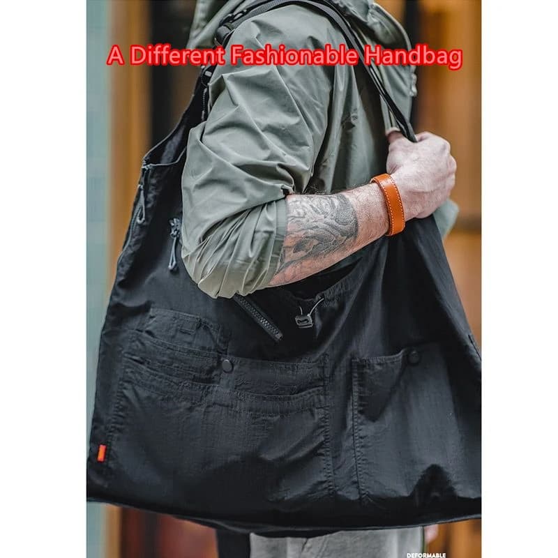 Veste pêche loose style japonais avec bretelles pour hommes été fonctionnelle et tendance