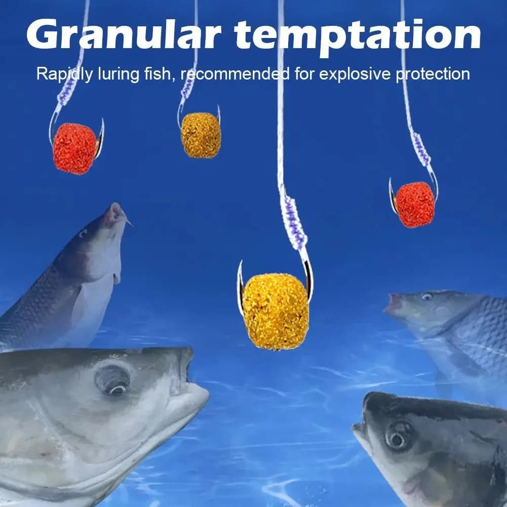 Granulés attractifs nutritionnels saveur poisson pour pêche carpe, appât fibreux mordant