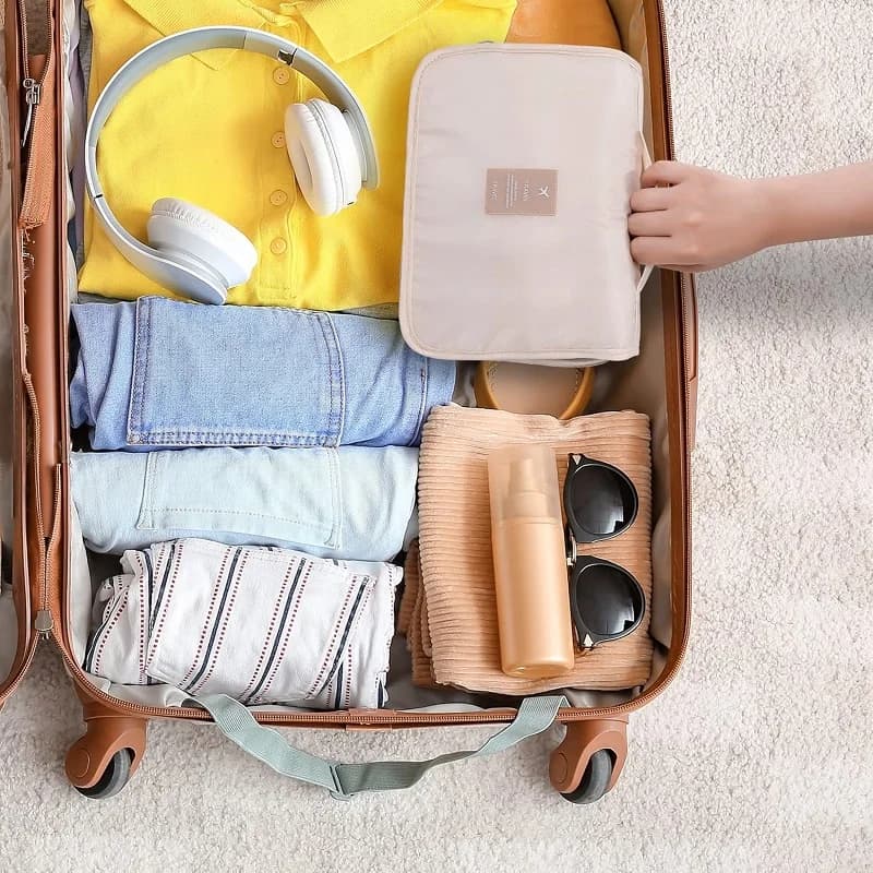 Trousses de toilette voyage grande capacité étanches - Organisateur maquillage beauté salle de bain