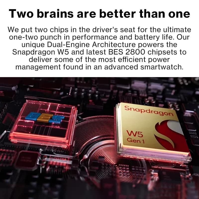 Montre Connectée OnePlus Watch 3 46mm - Écran AMOLED LTPO 1.50", Processeur Snapdragon W5, GPS Double Bande
