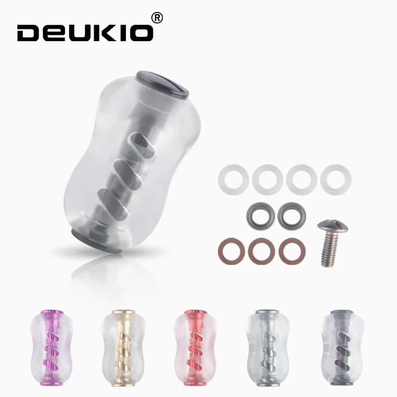 Poignée acrylique DEUKIO DIY pour modification moulinet spinning baitcasting accessoires personnalisation