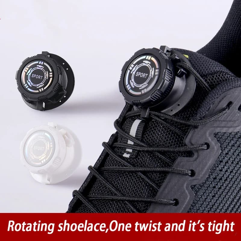 Lacets automatiques sans nœud pour chaussures de pêche avec boucle pivotante robuste