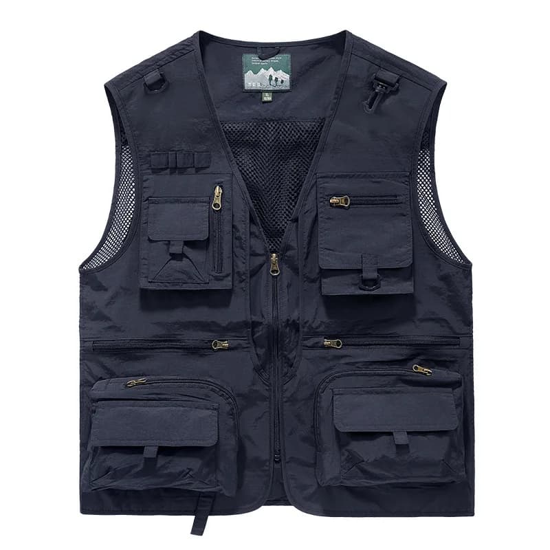 Veste de pêche pour homme avec multiples poches - Veste respirante haute technologie pour la pêche et les loisirs en plein air