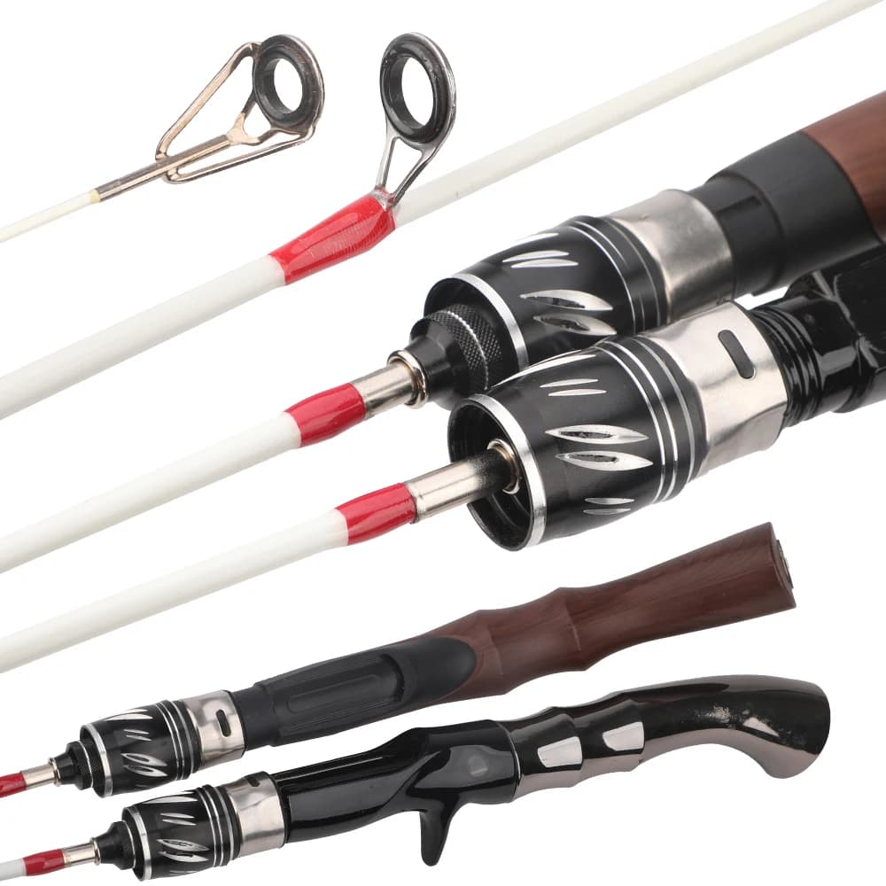 Canne à pêche crevette ultralégère hiver 60-70cm portable - Accessoire pêche glace sans moulinet