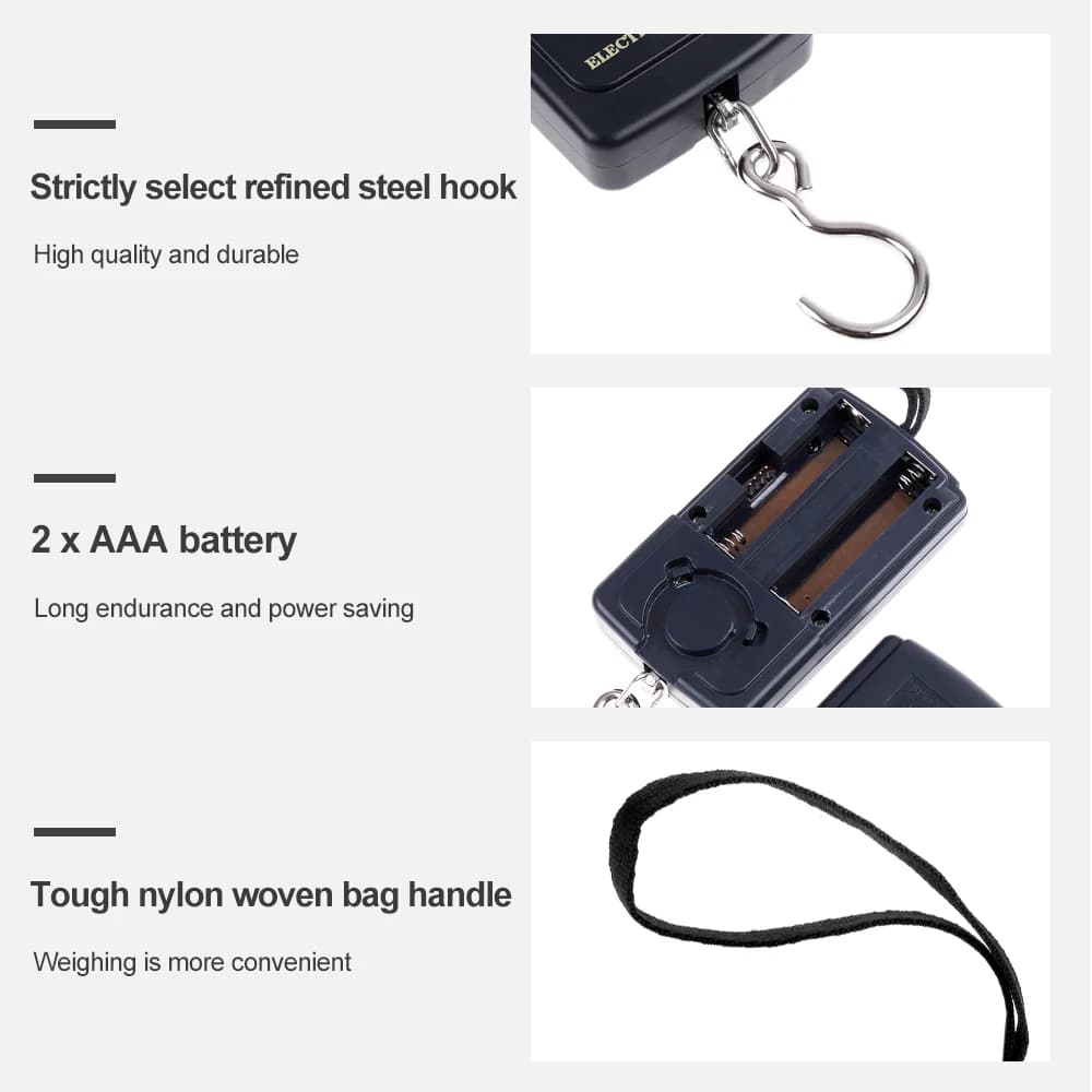 Mini balance numérique pêche 40kg portable poche - Pèse-bagages balance romaine précise 10g