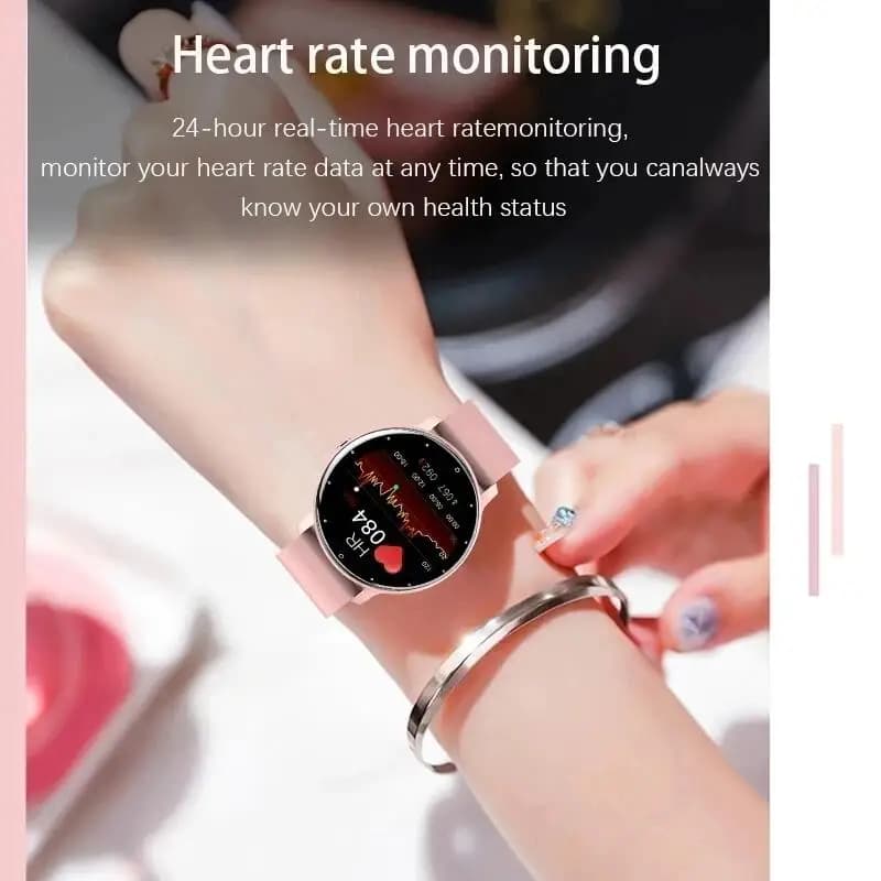 Bracelet Connecté LIGE Étanche - Prévisions Météo en Direct, Surveillance Sportive pour Femmes Hommes Android iOS