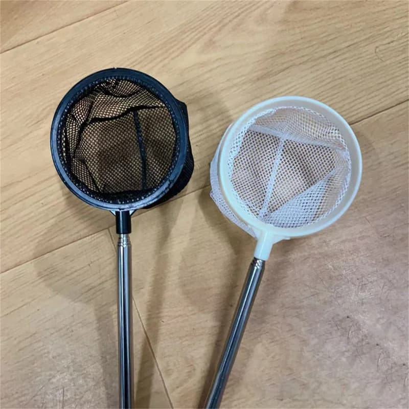 Filet de pêche à crevettes rétractable en acier inoxydable pour aquarium et nettoyage d'aquarium