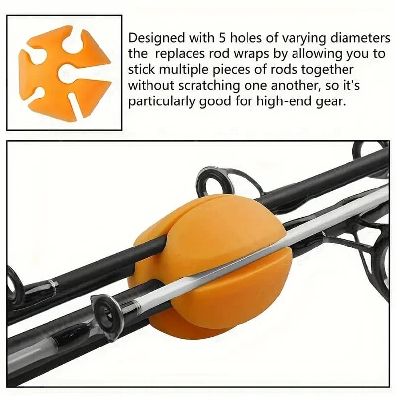 Rod Ball Retaining Clip Rod Holder Protector Storage Device Fishing Equipment  F
