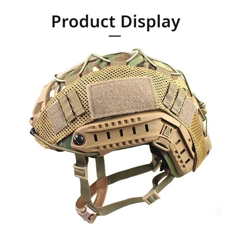 Housse élastique casque outdoor pêche chasse camouflage protection tissu couverture MH PJ BJ
