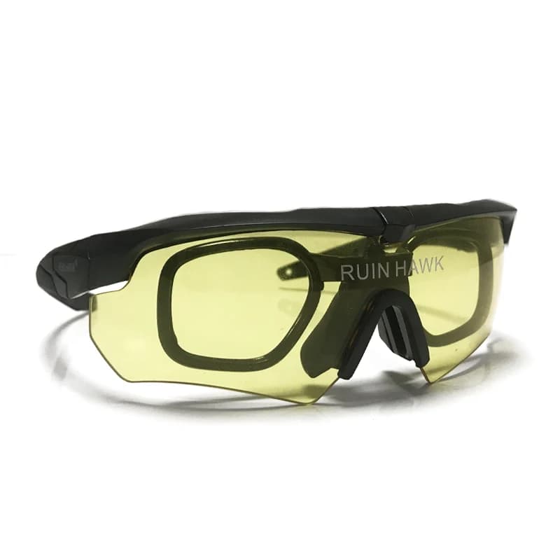 Lunettes tactiques avec monture myopie pour airsoft, chasse, randonnée - Équipement militaire pêche