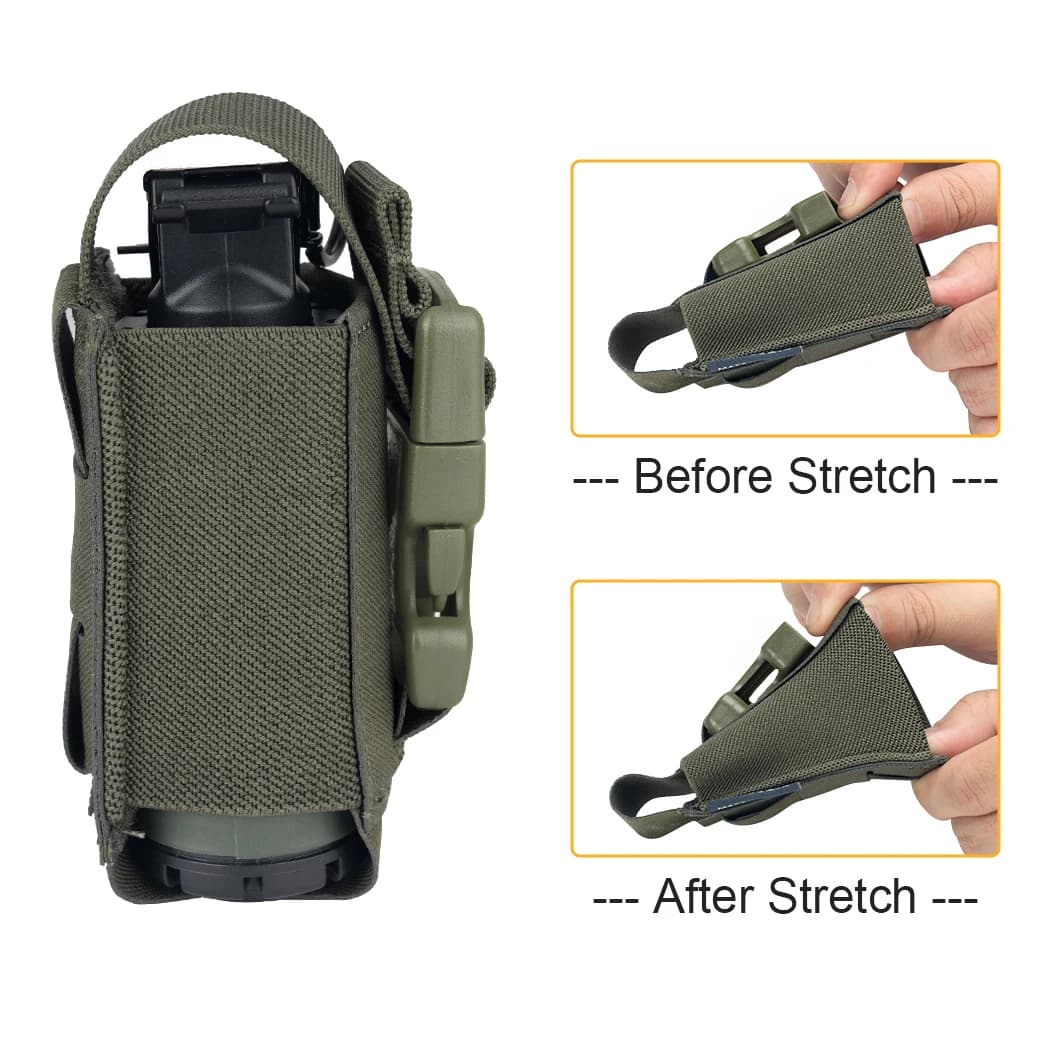 Poche tactique flashbang IDOGEAR 3593 pour pêche - Porte-outils multifonction MOLLE pour équipement
