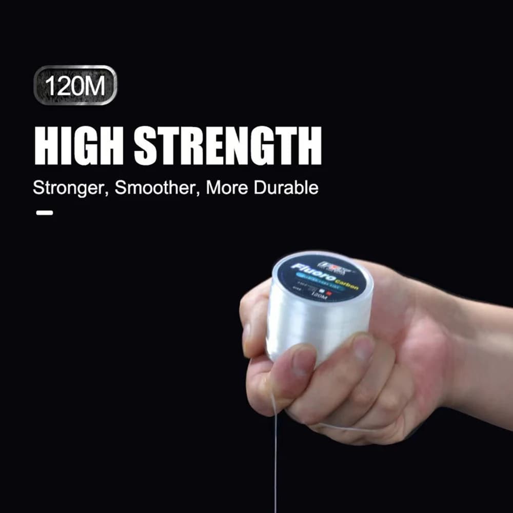 Fluorocarbone #10.0 120M - Ligne de pêche haute résistance 21.5kg pour distance de lancer maximale