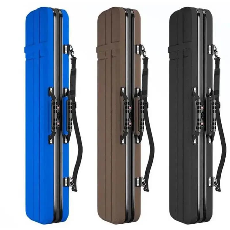 Étui rigide portable pour cannes à pêche 70 à 130cm avec coque dure protection maximale transport