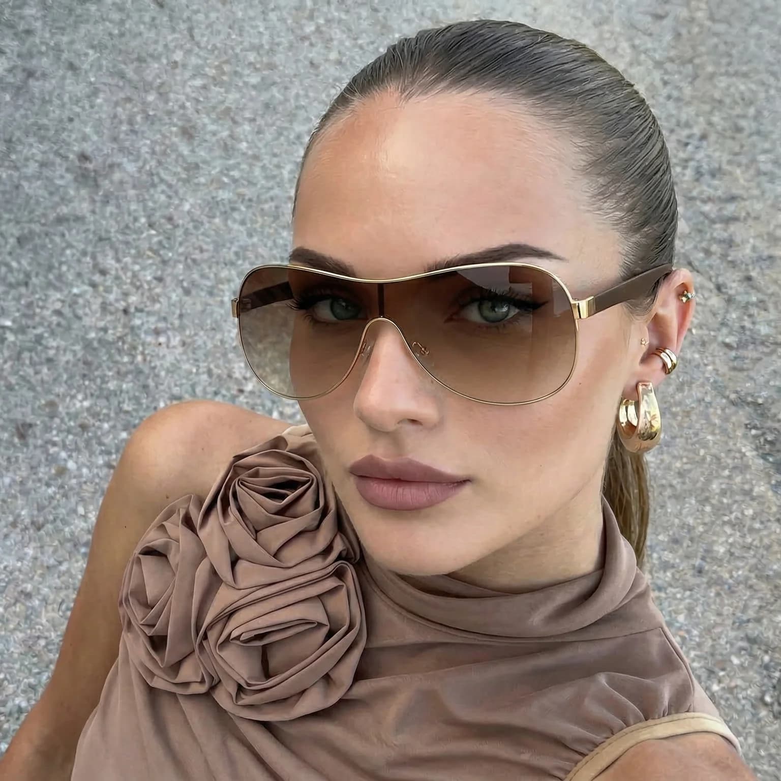 Lunettes de soleil unisexe légères monture métal pour pêcheurs voyageurs