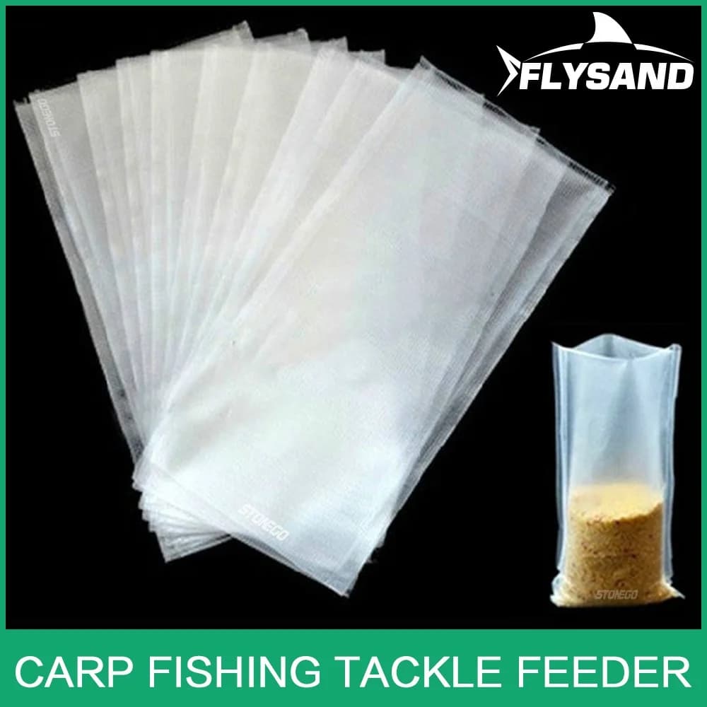 Sacs PVA pour pêche à la carpe 50 pièces 7x14cm - Filets pour boilies et pellets pour amorçage