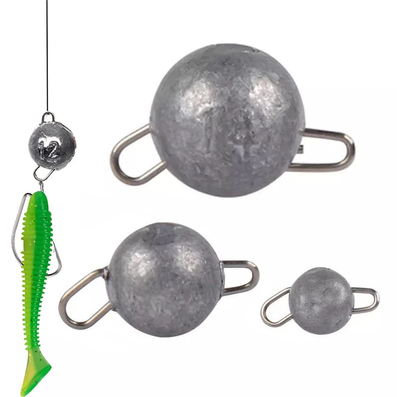5 plombs pêche 3g-28g bullet poids ronds émerillon profondeur accessoires montages