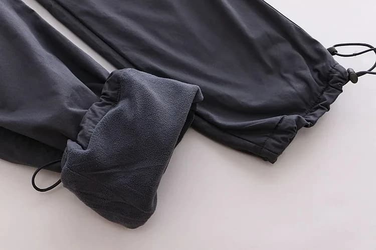 Pantalon cargo hiver double couche polaire pour pêche en eau froide - Camouflage épais et chaud