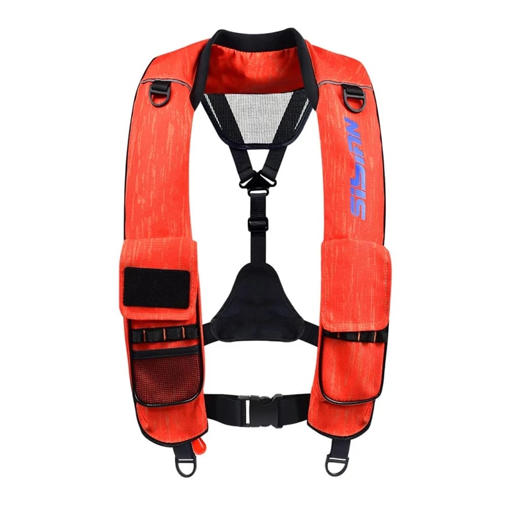 Veste de pêche gonflable automatique légère multifonction pour kayak et rafting sécurisé adulte