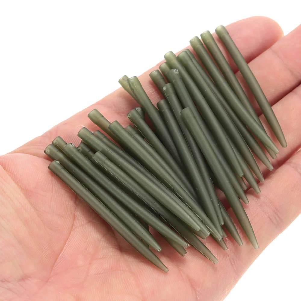 30/50/100pcs 54mm Anti Tangle Rubber Sleeves Connect with Fishing Hook Carp Coar
