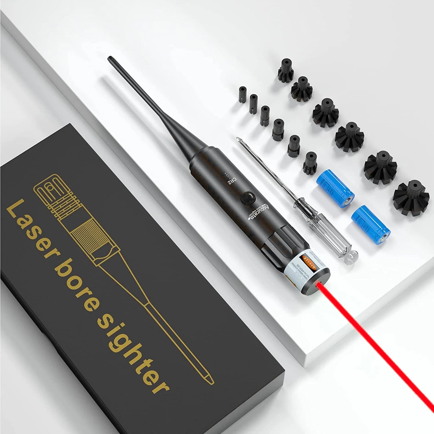 Viseur laser de calibre .22 à .78 pour alignement fusil - Accessoire précision pêche et chasse