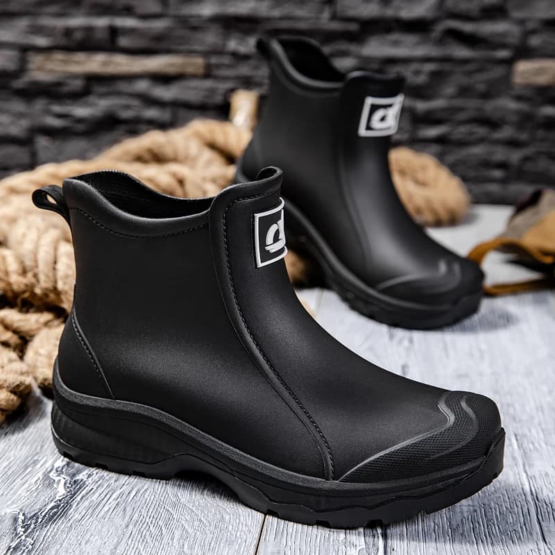 Chaussures de pluie unisextes résistantes printemps automne - Bottes mode casual grandes tailles homme femme