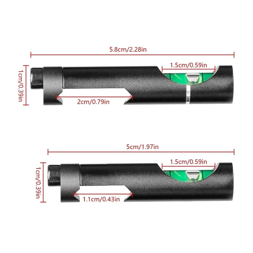 Niveau à bulle précision 0.1° pêche carpe rifle scope 11mm/20mm rail guidage outils nivellement alliage